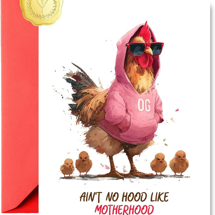 PlaySphere EsferaJuego Funny Mother's Day Card Street Motherhood, 1PCS with Sticker — Toys & Games