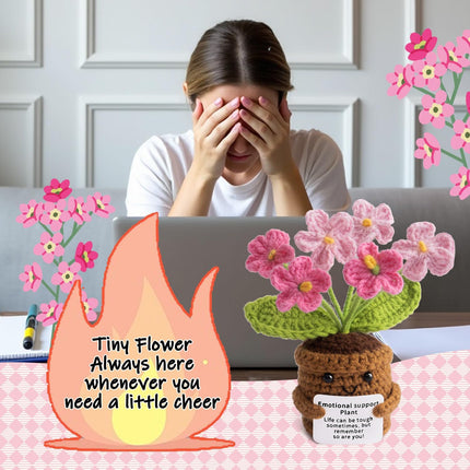 Positive Flower Crochet Decor - Life Is Tough But So Are You