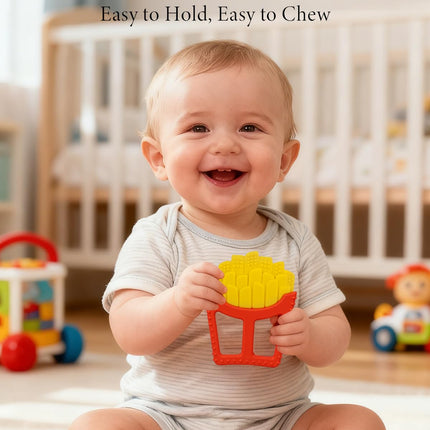 French Fries Silicone Teething Toy for Infants 0-18 Months
