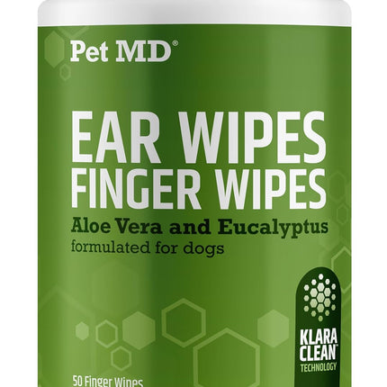 PawHaven RefugioPata Pet MD Dog Ear Cleaning Wipes – Otic Cleanser for Dogs — Pet Supplies