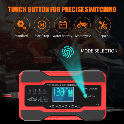 10-Amp 12V/24V Automatic Smart Battery Charger
