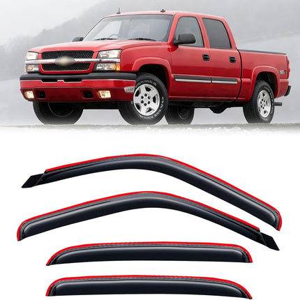 In-Channel Smoke Rain Guards for Select Crew Cab Trucks