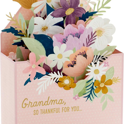 Paper Wonder Mother's Day Pop Up Card (Floral Envelope) for Grandma — Home & Lifestyle
