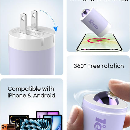 NexWave OndaNex Magnetic for iPhone Charger, 1°edo GaN 30W Fast USB C Charger Block — Smart Tech