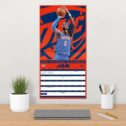 2027 Basketball Superstars Wall Calendar