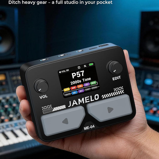 Pocket Guitar Multi Effects Pedal in Black