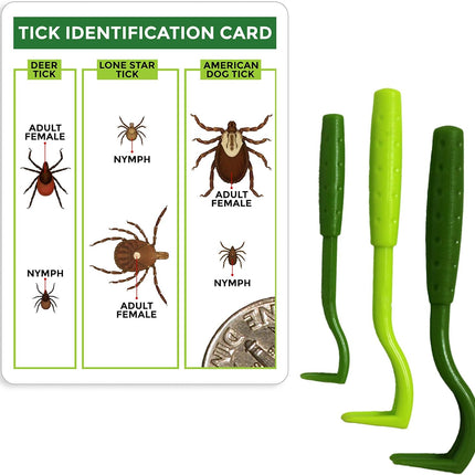 PawHaven RefugioPata TickCheck Tick Remover Value 3 Pack - Tick Remover Tools + Tick — Pet Supplies