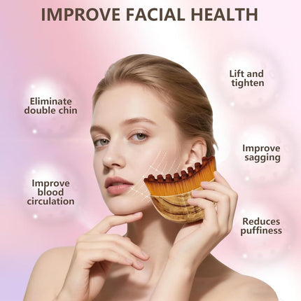 2-Piece Lymphatic Contour Face Brush Set with Portable Case