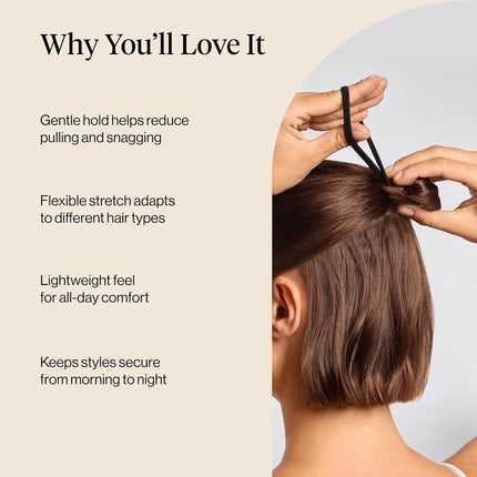 Seamless Hair Ties No Damage - Stretchable Hair Bands for Strong All-Day — Home & Lifestyle