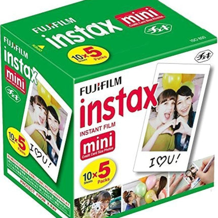Mini Instant Film, 50 Shots - 5 Packs of 10 Sheets