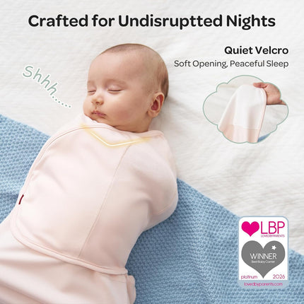 Newborn Swaddle with Quiet Fastener