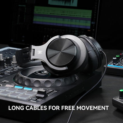 Wired Over-Ear Studio Monitor Headphones - Black