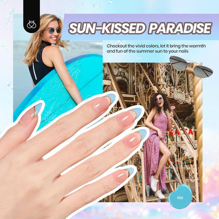 54-Piece Gel Nail Polish Kit with UV Light, 32 Colors
