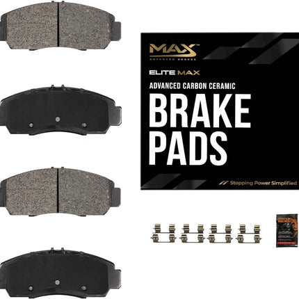 EliteMAX Front Carbon Ceramic Brake Pads for 2019-2023 1500 Pickup