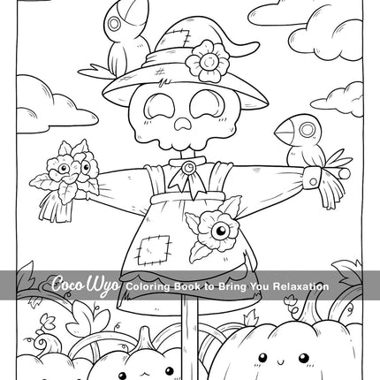 Creepy Cutie Gothic Kawaii Coloring Book for Adults and Teens