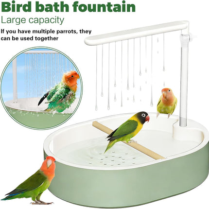 Bird Bathtub and Shower for Cage