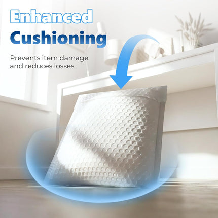 White Bubble Mailers 11.26 x 16 in, 25 Pack