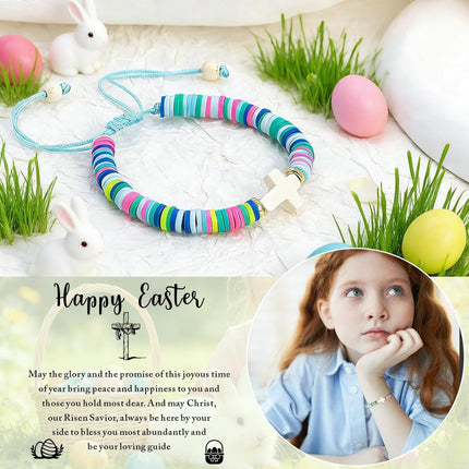 Christian Cross Charm Bracelet for Girls