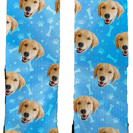 PawHaven RefugioPata Face Socks – Personalized Dog, Cat & Human Photo Socks — Pet Supplies
