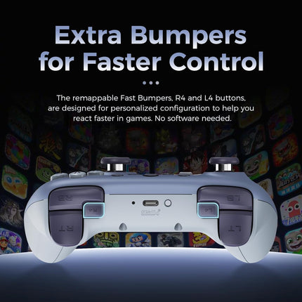 Ultimate 2C Wireless 2.4G Controller for Windows PC and Android - Blueberry