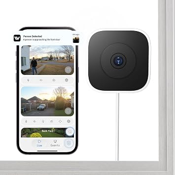 3MP 2K WiFi Window Camera with Color Night Vision