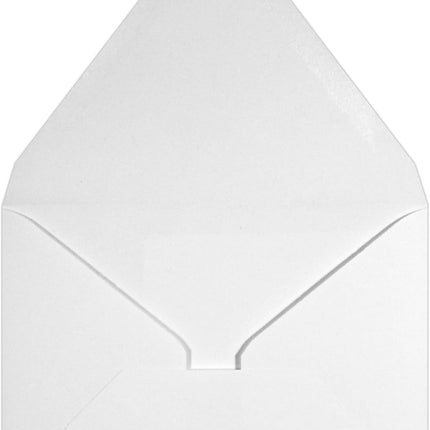 A2 Contour Flap Invitation Envelopes | 4 3/8" x 5 3/4" | White | 80lb Text | 100% Recycled | 50 Qty