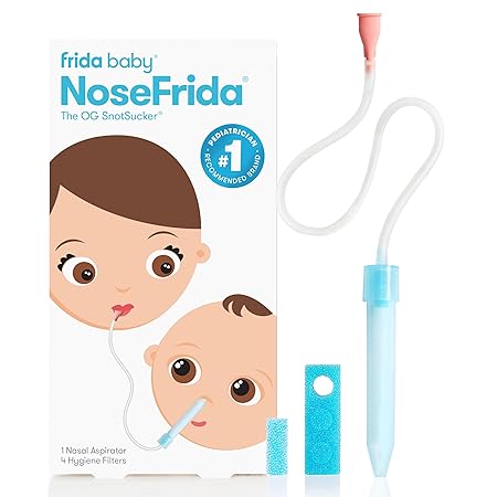 NoseFrida SnotSucker baby nasal aspirator with hygiene filters included