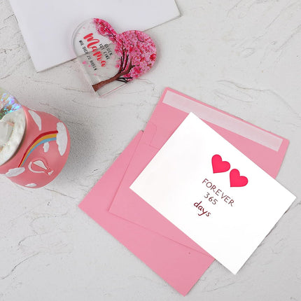 5x7 / A7 Pink Self-Seal Envelopes, 50 Pack