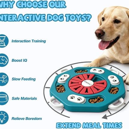 Dog Puzzle Enrichment Toy for Treat Training Games