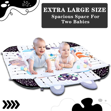 Baby Gym Play Mat, 8-in-1 Tummy Time Mat & Activity Gym