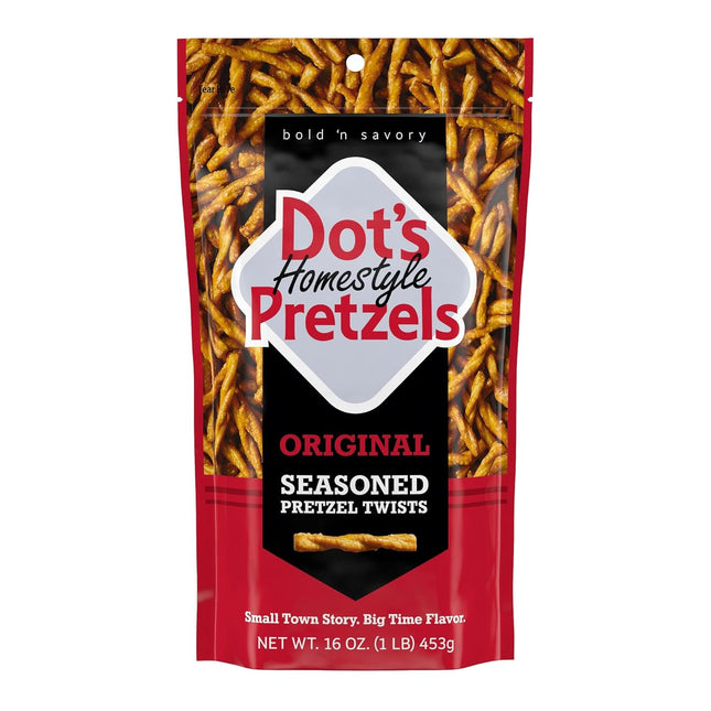Original Seasoned Pretzel Twist Snack, 16 oz Grocery-Sized Bag