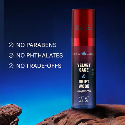 Velvet Sage + Driftwood Cologne Mist for Men, 3.8 oz