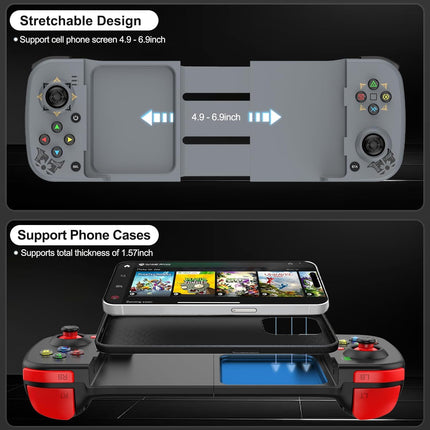 Bluetooth 5.0 Wireless Gaming Controller for iPhone, iPad, Android, Samsung and PC
