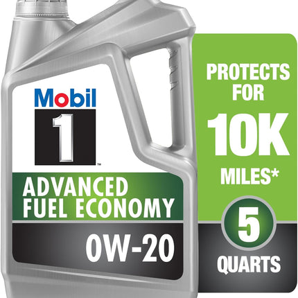 Advanced Fuel Economy Full Synthetic Motor Oil 0W-20, 5 Quart
