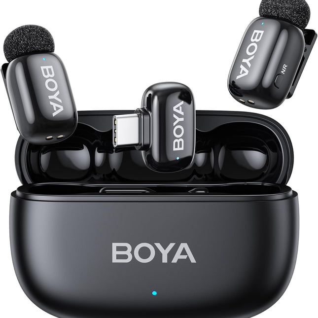 Mini 2 Wireless Lavalier Microphones with AI Noise Cancellation