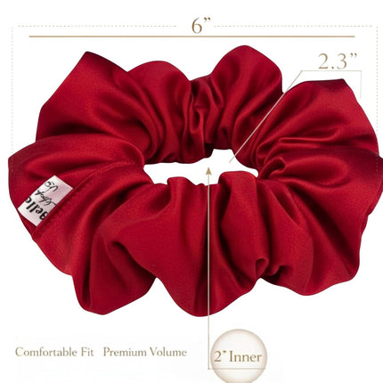 SourceToHome FuenteACasa Mulberry Silk Scrunchie for Women 22 Momme – Large Hair Tie — Home & Lifestyle
