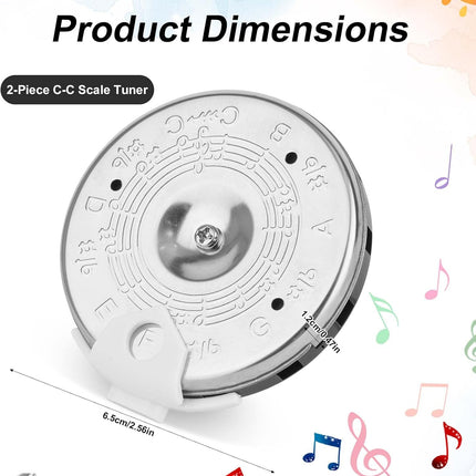 SourceToHome FuenteACasa 2pcs 13 Tone Pitch Pipe, High Sensitivity Chromatic C-C Scale Pitch Pipe — Home & Lifestyle