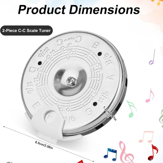 SourceToHome FuenteACasa 2pcs 13 Tone Pitch Pipe, High Sensitivity Chromatic C-C Scale Pitch Pipe — Home & Lifestyle