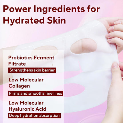 Collagen Overnight Hydrating Face Mask, 4 Pack