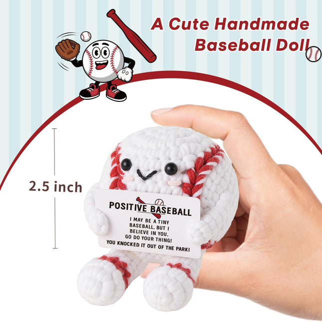 Positive Baseball Crochet Collectible Doll Gift