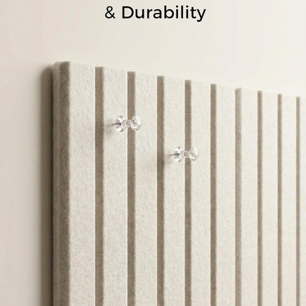 12-Pack Felt Bulletin Board Tiles, 48" x 36", Oatmeal