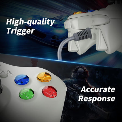 2 Pack Wired 360 Console & PC Game Controllers