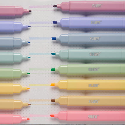 Aesthetic Pastel Dual Tip No Bleed Highlighters for Bible and Journaling