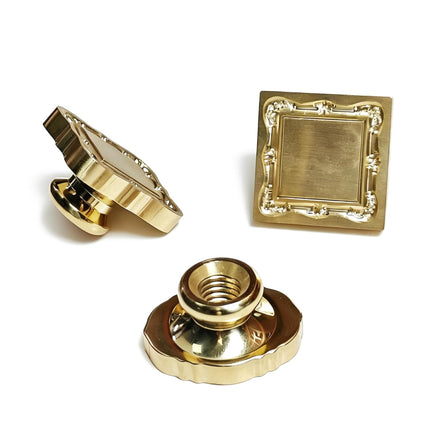 Embossed Frame Wax Seal Stamp Set, 3 Pieces