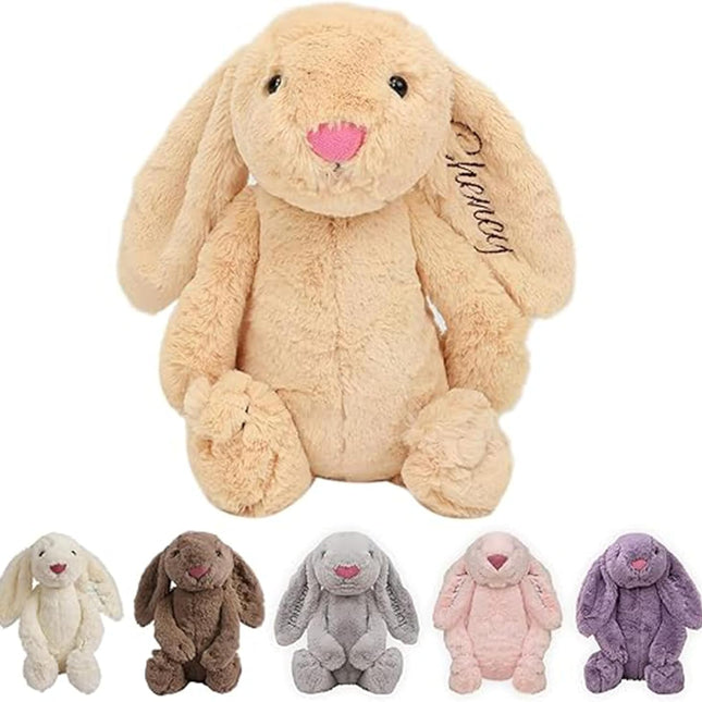 Personalized Embroidered Plush Bunny with Child's Name