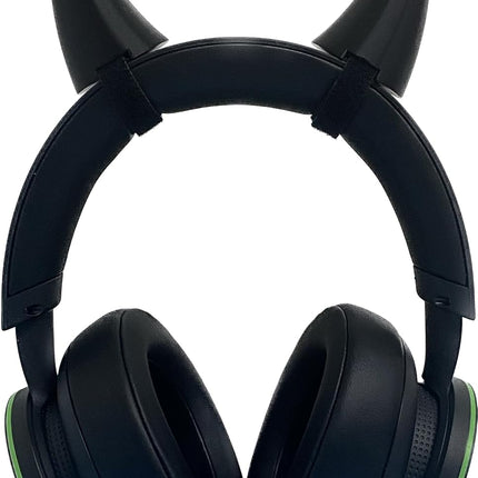 SourceToHome FuenteACasa 2x demon horns for Headset/Cosplay - Made In USA -16 Colors Combos (Black) — Home & Lifestyle