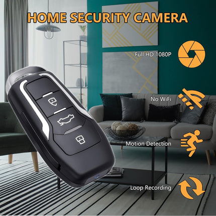 NexWave OndaNex KEHZKCT Mini Video Camera 1080P, Portable Camera Disguised as Car Key Fob — Smart Tech