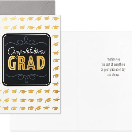 Graduation Cards Assortment, Black and Gold, Congratulations Grad (12 — Home & Lifestyle