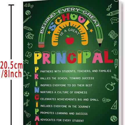 Thank You Principal Appreciation Card for School