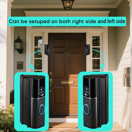30°-55° Adjustable Angle Mount Bracket for Battery and Wired Video Doorbells